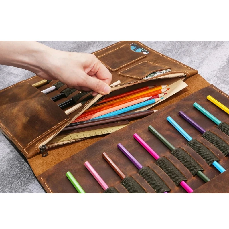 Leather sketchbook cover case for sketch pad 9 x 12 , Artist Drawing Sketch  Pad Holder portfolio for 9X12 Sketchbook - AliExpress