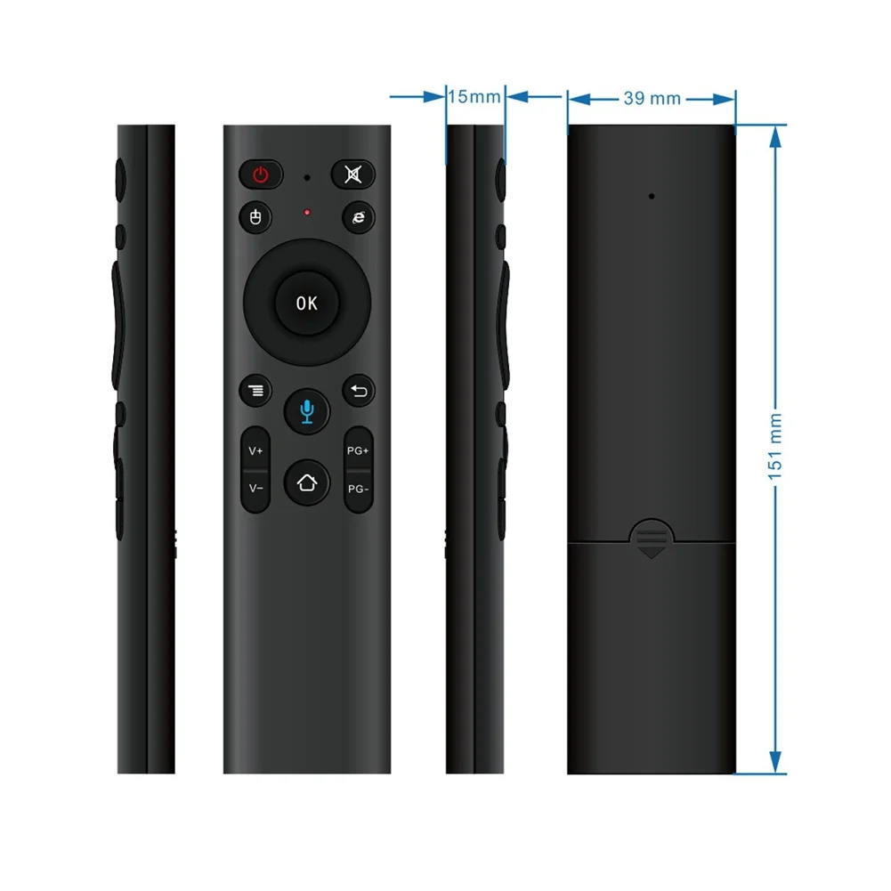 

Q5+ Air Mouse Bluetooth Voice Remote Control for Smart TV Android Box IPTV Wireless 2.4G Voice Remote Control