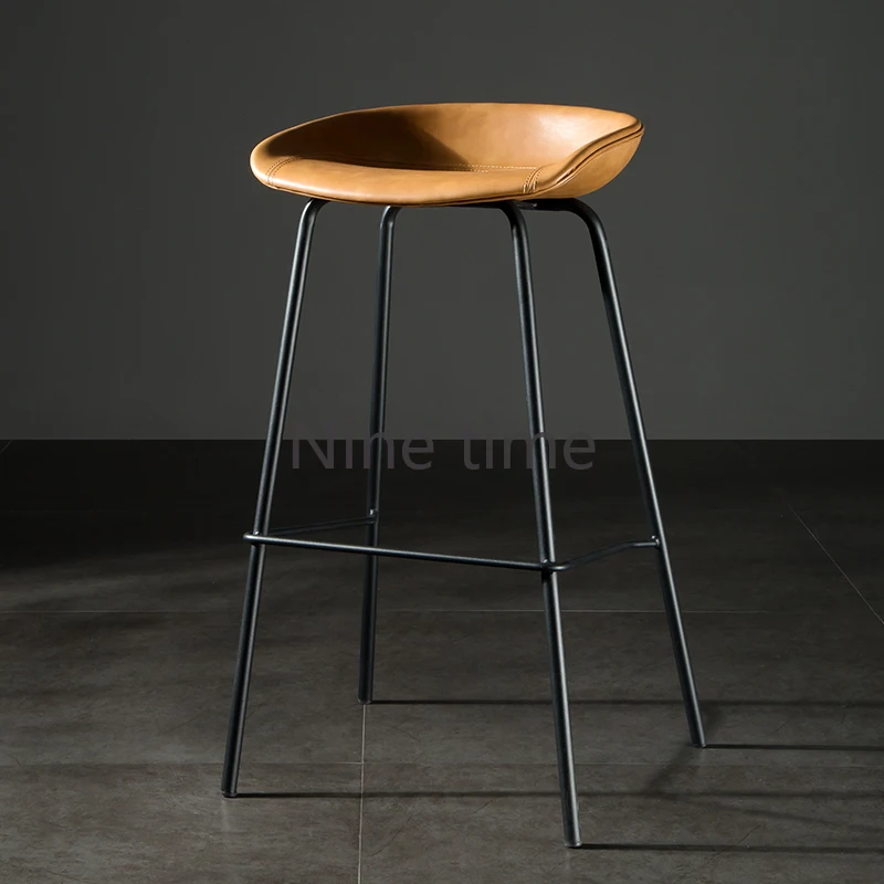 

Nordic Modern Kitchen Bar Chairs Office Swiver Leather Restaurant Designer Bar Chairs Luxury High Sillas Para Comedor Furniture