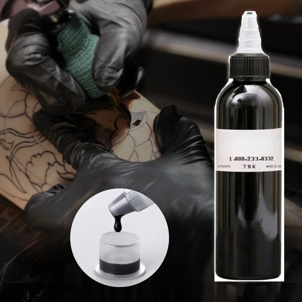 Tattoo Ink Tattoo Ink Pigment 30ml/60ml/90ml/120ml Black Tattoo Ink Pigment Professional DIY Tattoo Pigment Practice Ink Body Art