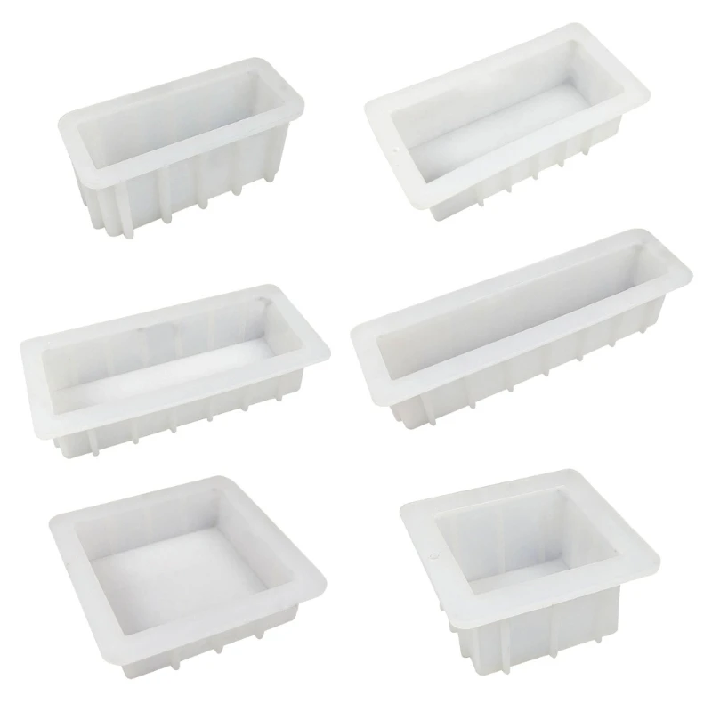 

Y1UB Rectangular Soap Mold Handmade Bread Toast Loaf Mould DIY Craft Cake Chocolate Mold Home Decor Baking Accessories
