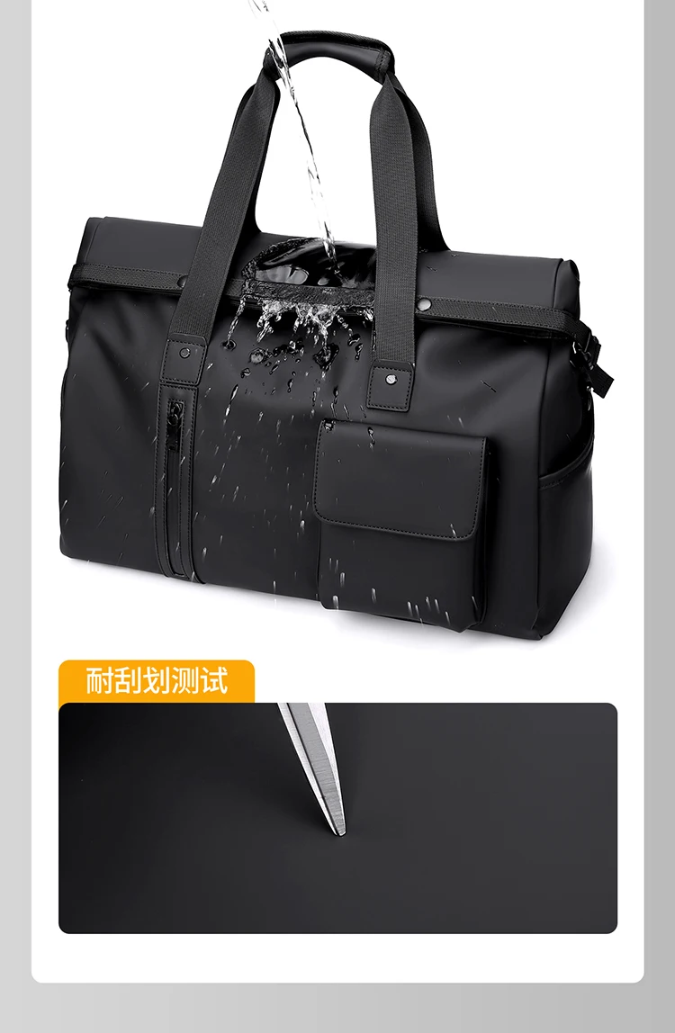 Herren-Reisetasche, Reisetasche, langlebige Sporttasche, stilvolle Handtasche für den täglichen Gebrauch im Fitnessstudio, Wochenendausflüge – Detail 6