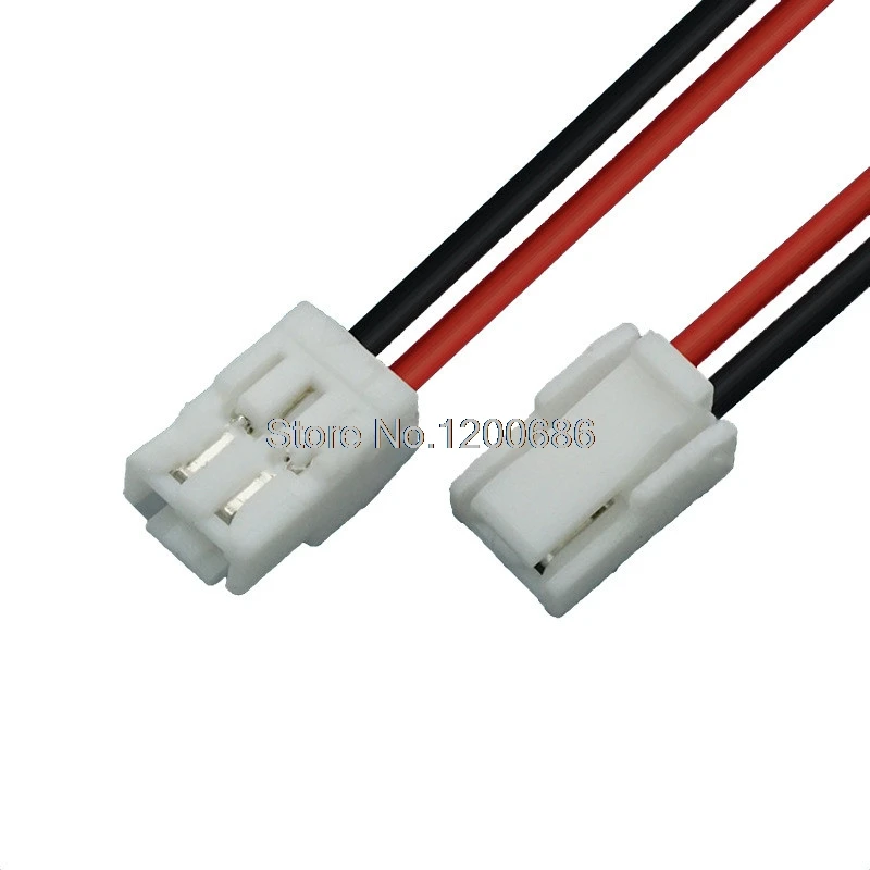 50CM 28 AWG 10 SETS 2P/3P/4P/5P/6 Pin JST GH Series 1.25 Female Double Connector with Wire GH1.25 1.25MM