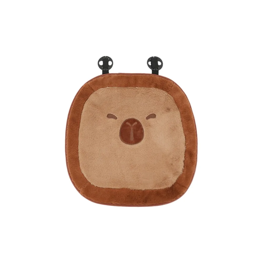 Adorable Plush Capybara Car Seat Cushion and Lumbar Support Pillow