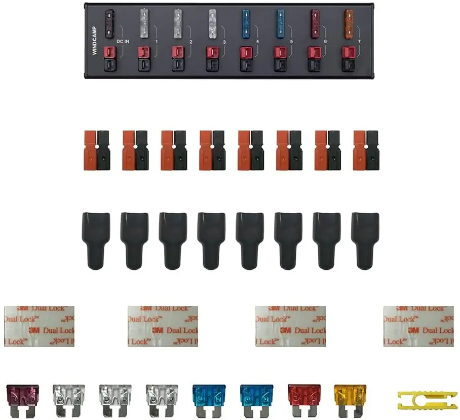AP8 AP8S 40A Connector Power Splitter Distributor for Amateur Radio for Car Modification Compatible with Anderson Connector