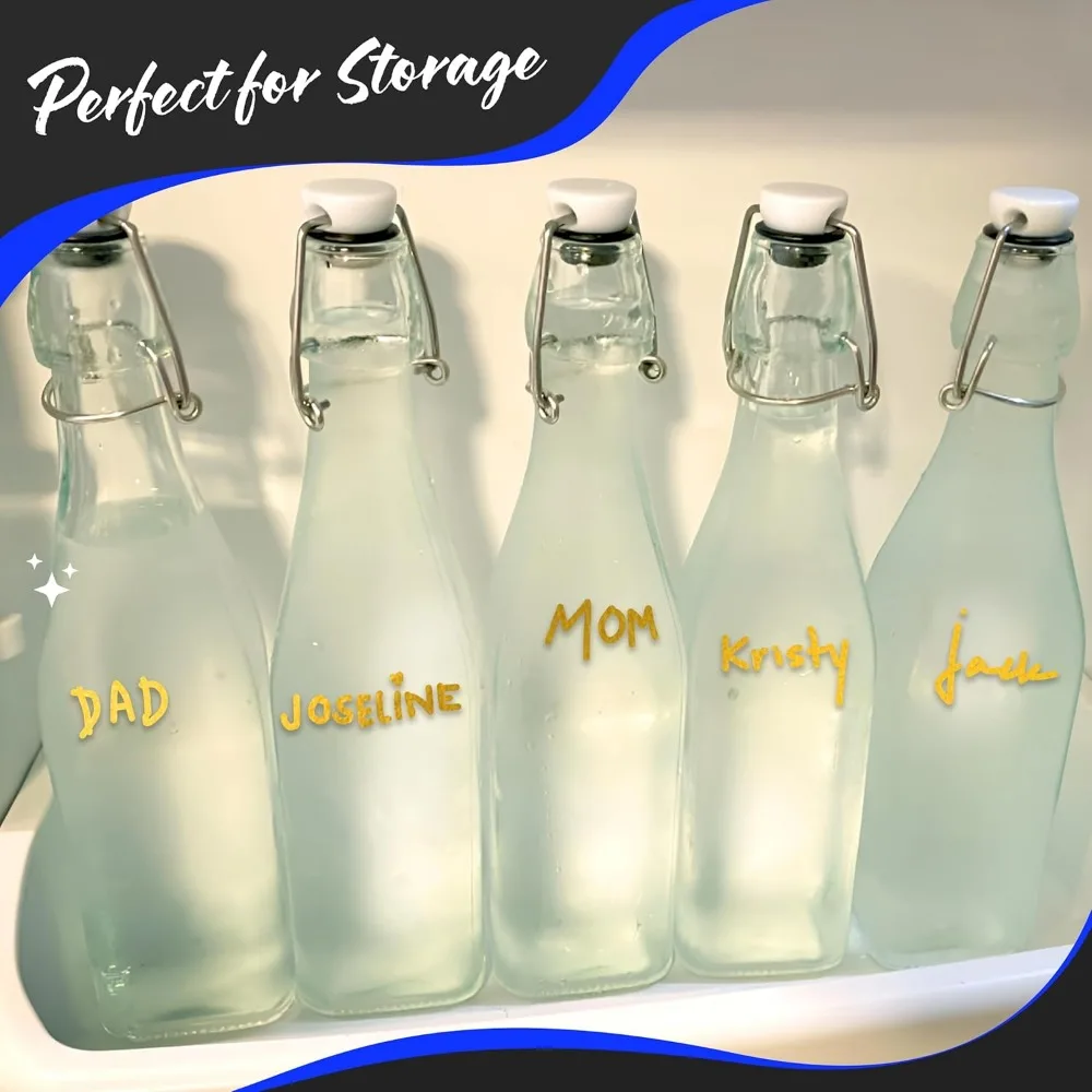 12 Pack 17oz Square Glass Bottles with Lids | Swing Top for Beer Home Brewing, Limoncello Storage Liquids w/Brush, Funnel 4