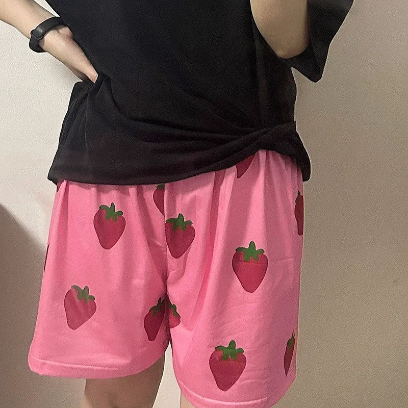 Kids shorts Pink Strawberry Short Pants Kids Clothes Anime GINTAMA Sakata Gintoki Cosplay Costume Unisex Carnival Party Trunks Clothes