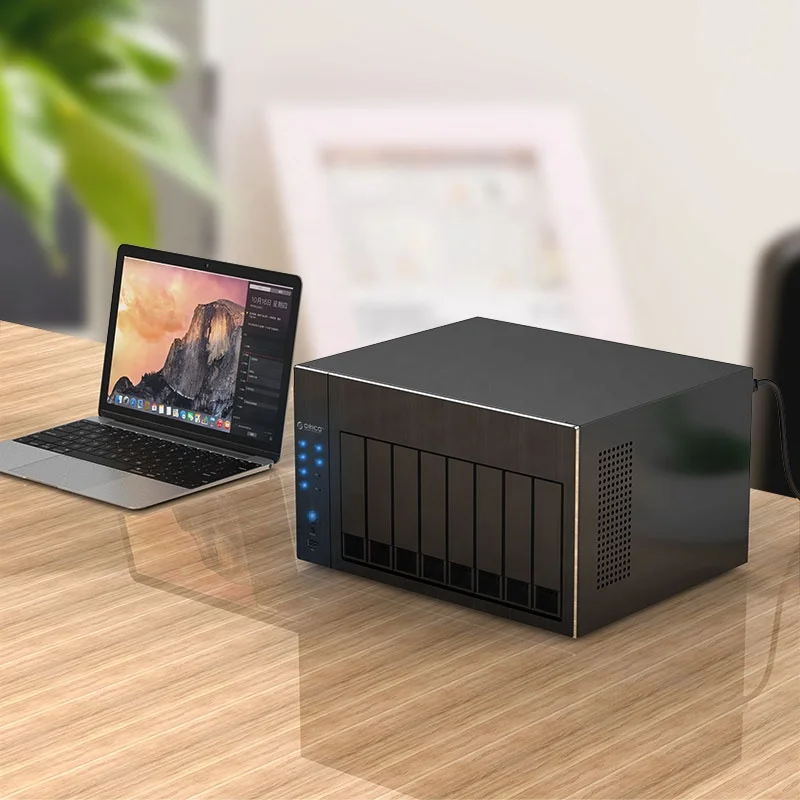 

ORICO Network Attached Storage with RAID Gen7 SATA to USB3.0 96TB 4K Video RJ45 Audio SSD HDD NAS 8 Bay 3.5 Inch Case OS800