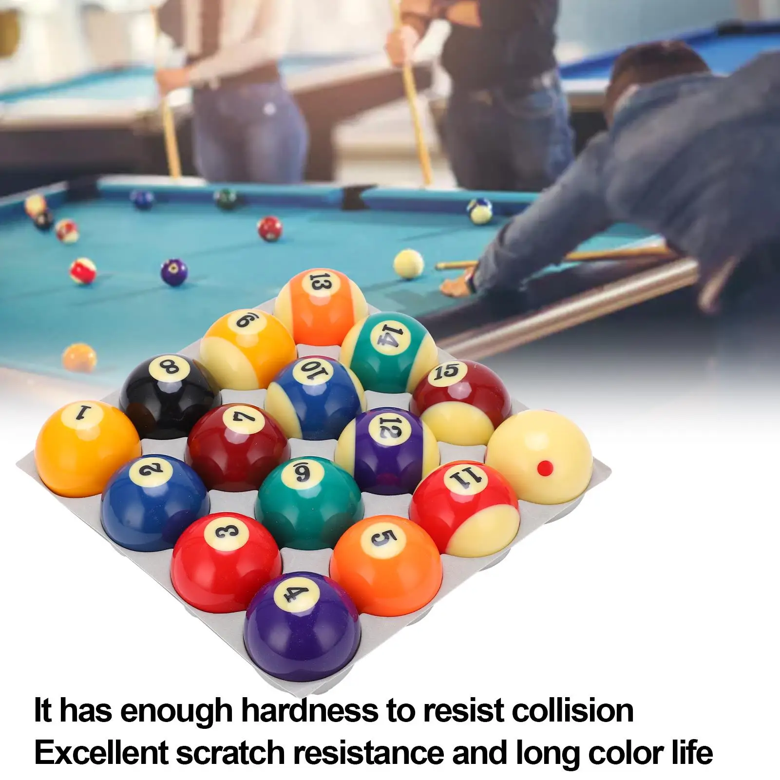 Professional 57.2mm Billiard Pool Balls Set-High Hardness, Perfect for Billiards Gameplay