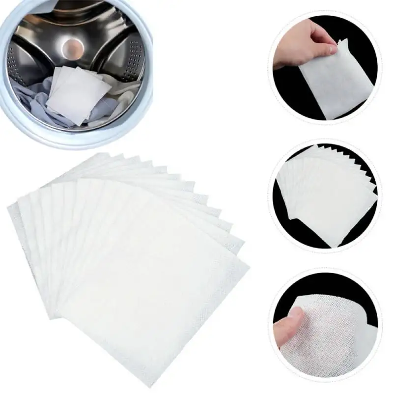 200pc Colour Catcher Sheet Proof Color Absorption Anti Cloth Dyed Leaves Laundry Color Run Remove In Washing Machine