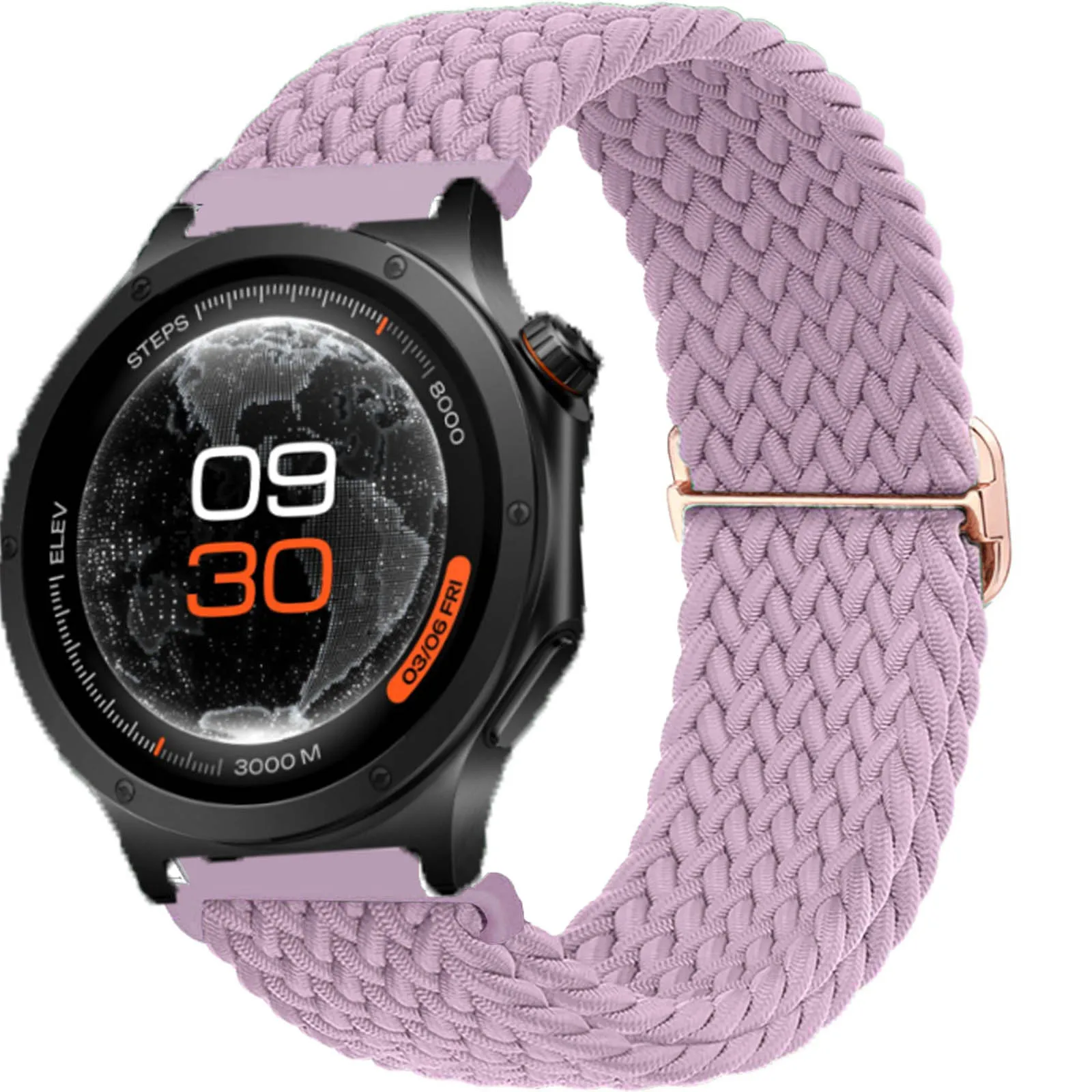 22mm Sport Nylon Braided Bracelet Smartwatch Strap Accessories