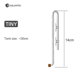 CO2 Diffuser and Bubble Counter for Aquariums - Enhance Fish Tank Health and Water Quality (Hook Tiny)