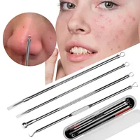 4PCS Blackhead Remover Acne Needle Tools Set Face Cleaning Black Dots Pimple Comedone Extractor Pore Cleaner Skin Care Products 2