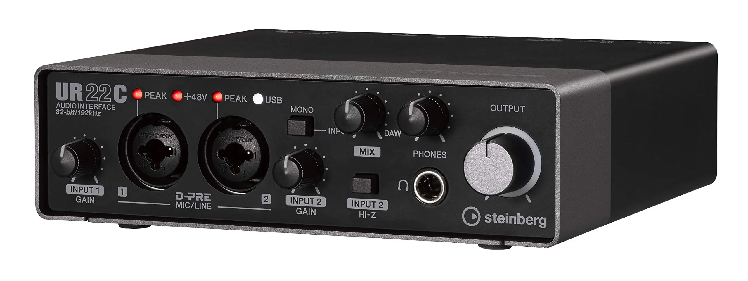 Steinberg ur22cオーディオインターフェイス、2x2 USB 3.0