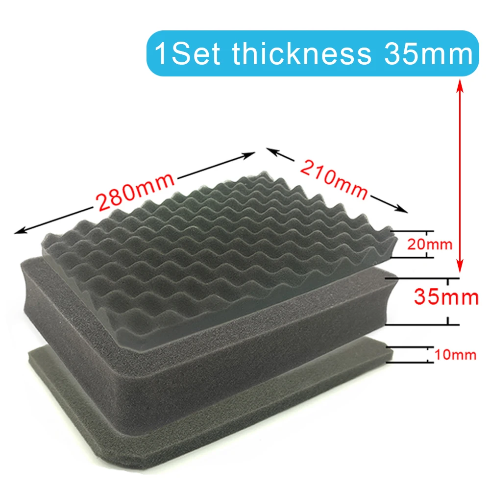 תיק אחסון מונע זעזועים עשוי מפום לאחסון תיבת אחסון ספוג כלי חוץ לנסיעות תיק רוכסן למכונית תיק קפיצה אביזרים