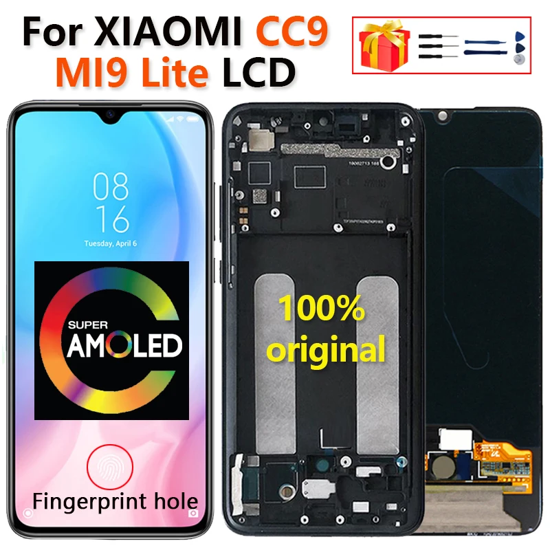 6.39\" Super Amoled Original For Xiaomi Cc9 Display Digitizer Assembly ...
