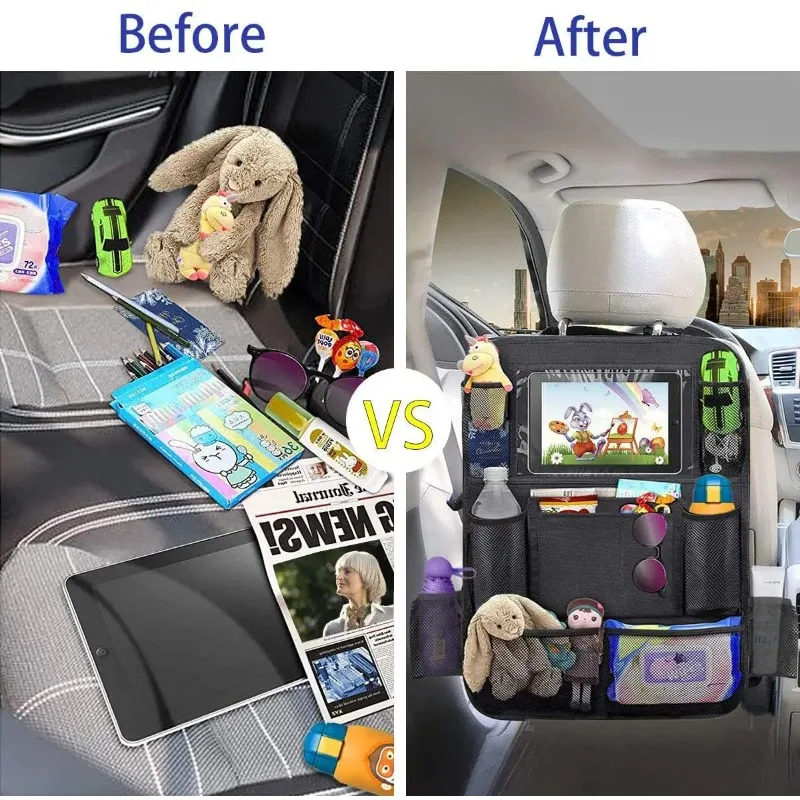 Children's car backseat, waterproof children's toy storage bag