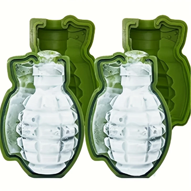 Silicone Grenade Ice Mold Creative Personality Summer Handmade Ice Cube, Multifunctional Mold, Can Be Used For Ice Making