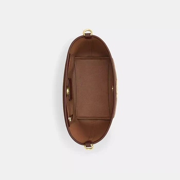 City Bucket Bag Top-Handle Small Bucket Satchel Purse Crossbody Bag For Women In Signature Canvas,CT800 3