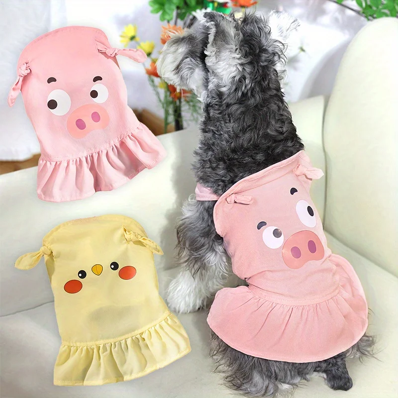 Dog Anti-hair Clothing Spring and Summer Thin Cat Princess Dress Lace Cake Multi-layer Dress Small Dog Teddy Pet
