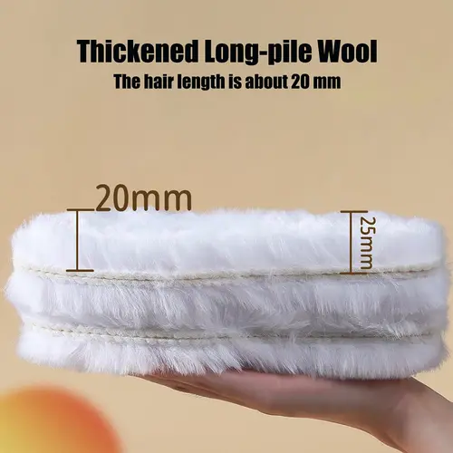 Genuine Sheepskin Fleece Insoles Men Women Winter Thick Cashmere Thermal Real Wool Insoles for Shoes Inner Soles for Snow Boots - Image 5
