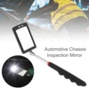 Car 360 Swivel Telescoping LED Light Flexible Inspection Mirror for Extra View Square Car Inspection Repair Tool Detection lens 2