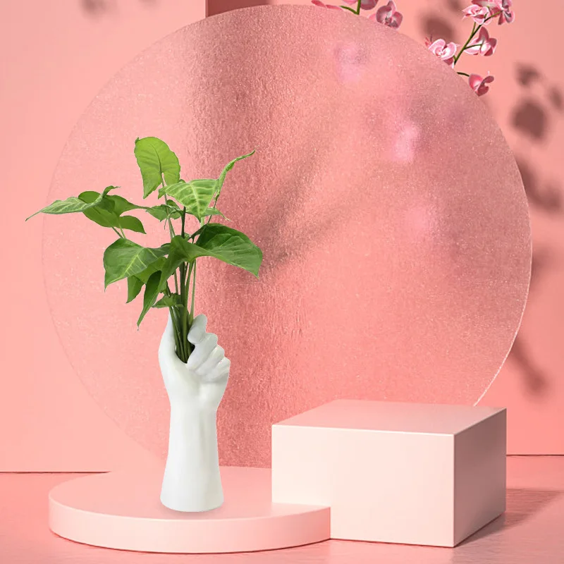 

White Arm Vase Resin Ornament Nordic Style Home Decoration Living Room Flower Arrangement Creative Dried Flower Container