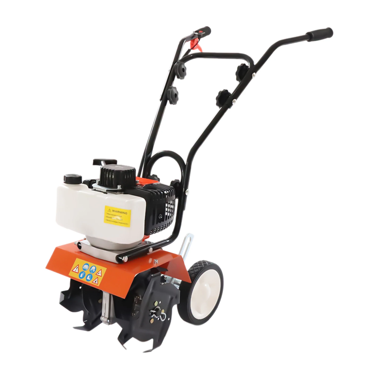 Gas Powered Garden Tiller Cultivator 43cc 2-Cycle Engine Scarifier Adjustable Height 0-3.94” 6