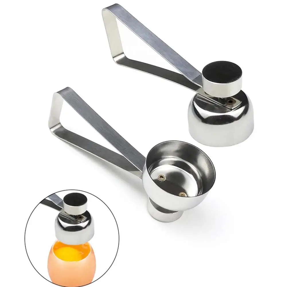 Egg Topper Cutter Rust-proof Eggshell Cutter Smooth Surface Labor-saving Practical Egg Cracker Eggshell Removing Tools egg shell opener egg opener