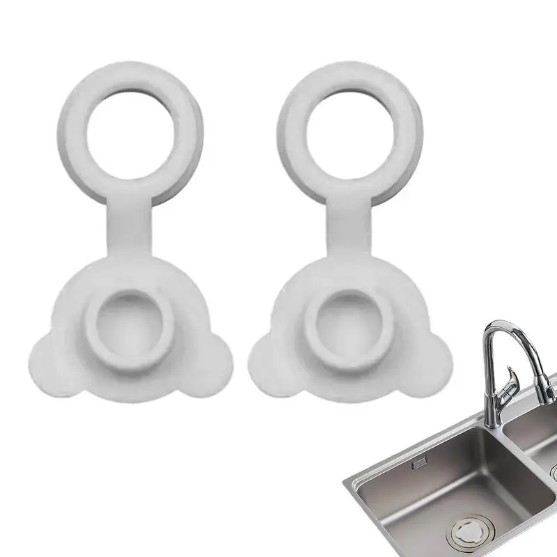 3.5x4x1.5cm Tub Stopper 2pcs Universal Silicone Drain Plug Hair Stopper Bathtub Flat Suction Cover for Kitchen Bathroom