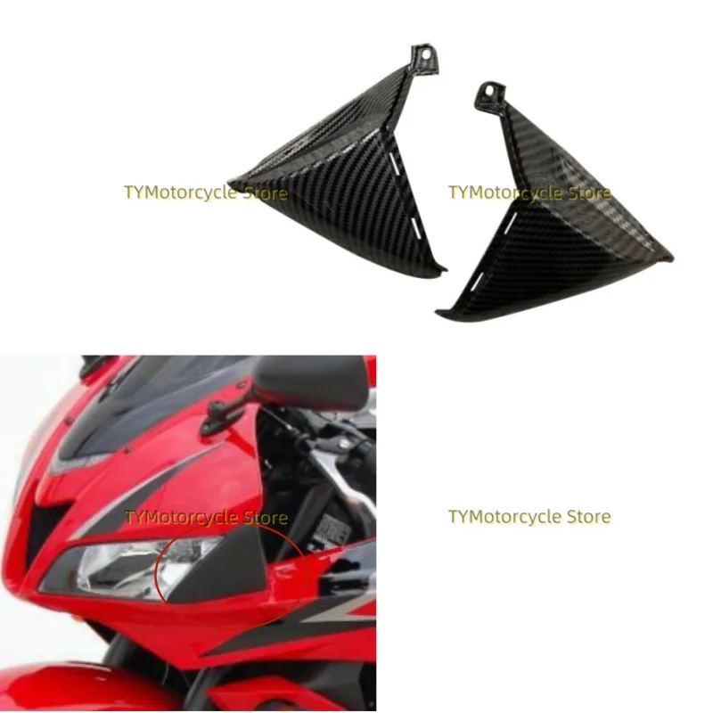 

Carbon fiber coating Front Head Side Panel Fairing Frame Cover Headlight Cover Trims Fit for Honda CBR600RR F5 2007-2012