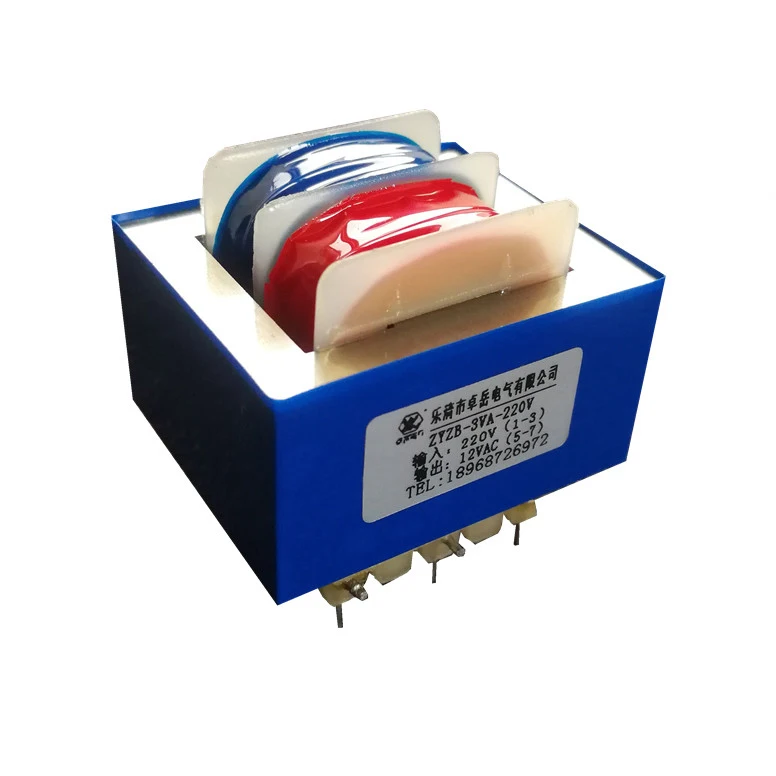 Transformador Encapsulado Frequência do Poder do Cobre Ei35 3w 3va C.a. 220v a 6v 9v 12v 24v Placa do Pwb Mais Pin 8p