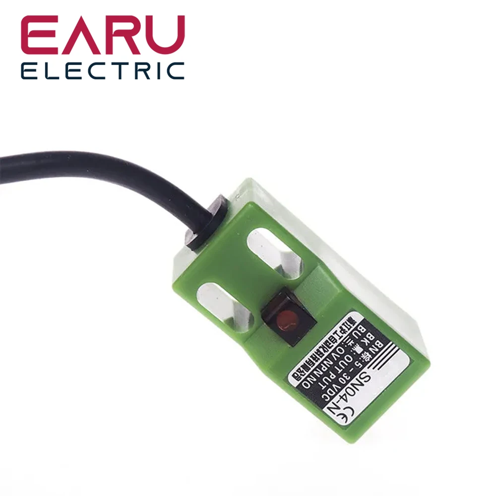 Capteur De Proximité Inductif, Détecteur Commutation D'approche Capteur Distance 4 Mm NPN SN04 N ABS Matériau Magnétique DC12 24V
