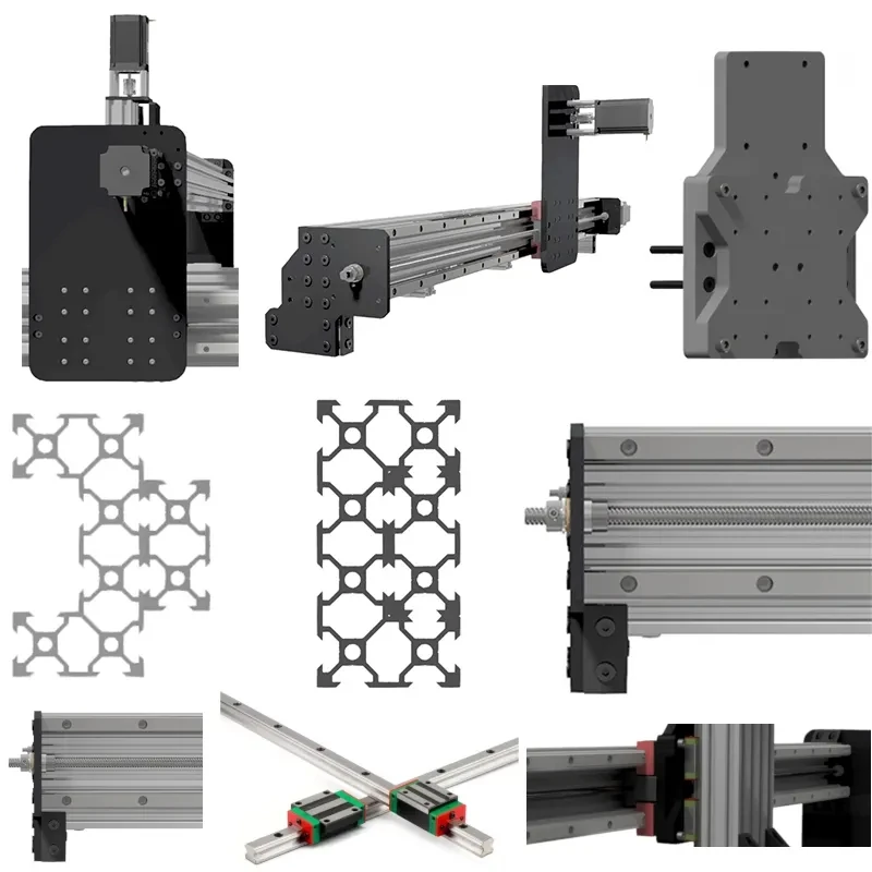 3D QueenBee PRO CNC Mechanical Kit Linear Rail Upgraded Tingle Tension System Screw Driven 4 Axis Engraver