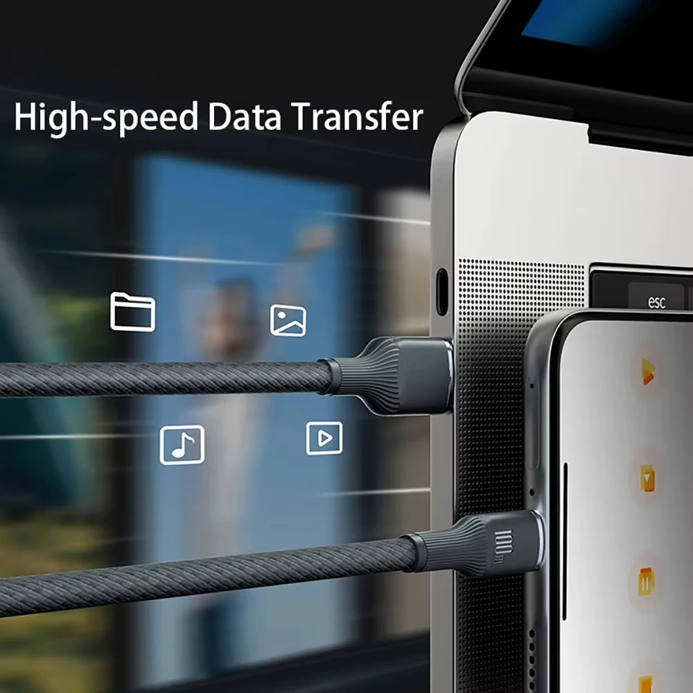 100W Fast Charging High-Speed Data Cable USB A/Type C