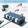 Pressure Washer Gun Holder Fit 1/4 Quick Connector 7 Holes Washer Nozzle Telescopic Rod Storage Rack Wall Mounted Storage Rack 4