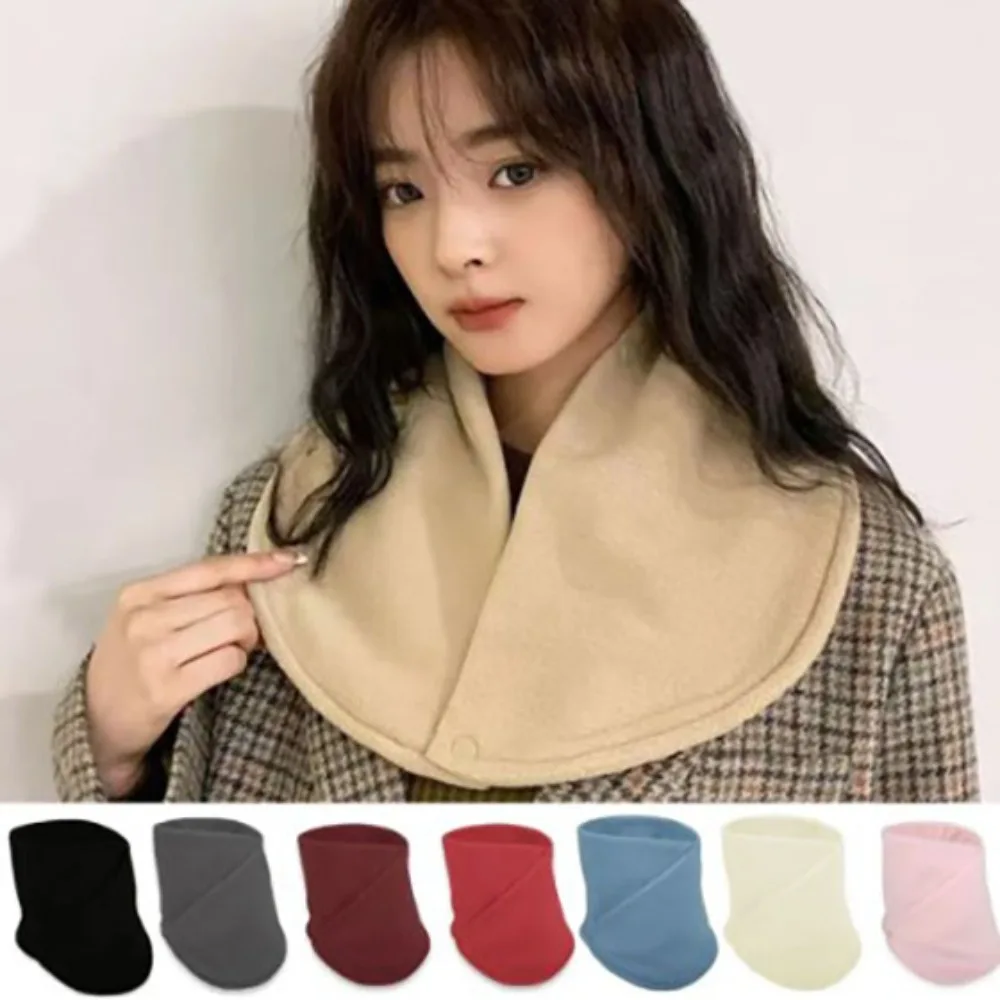 

Breathable Double Layer Fleece Neck Scarf Windproof Plush Thickened Warmth Autumn Neck Sleeve Warm Soft and Skin Friendly