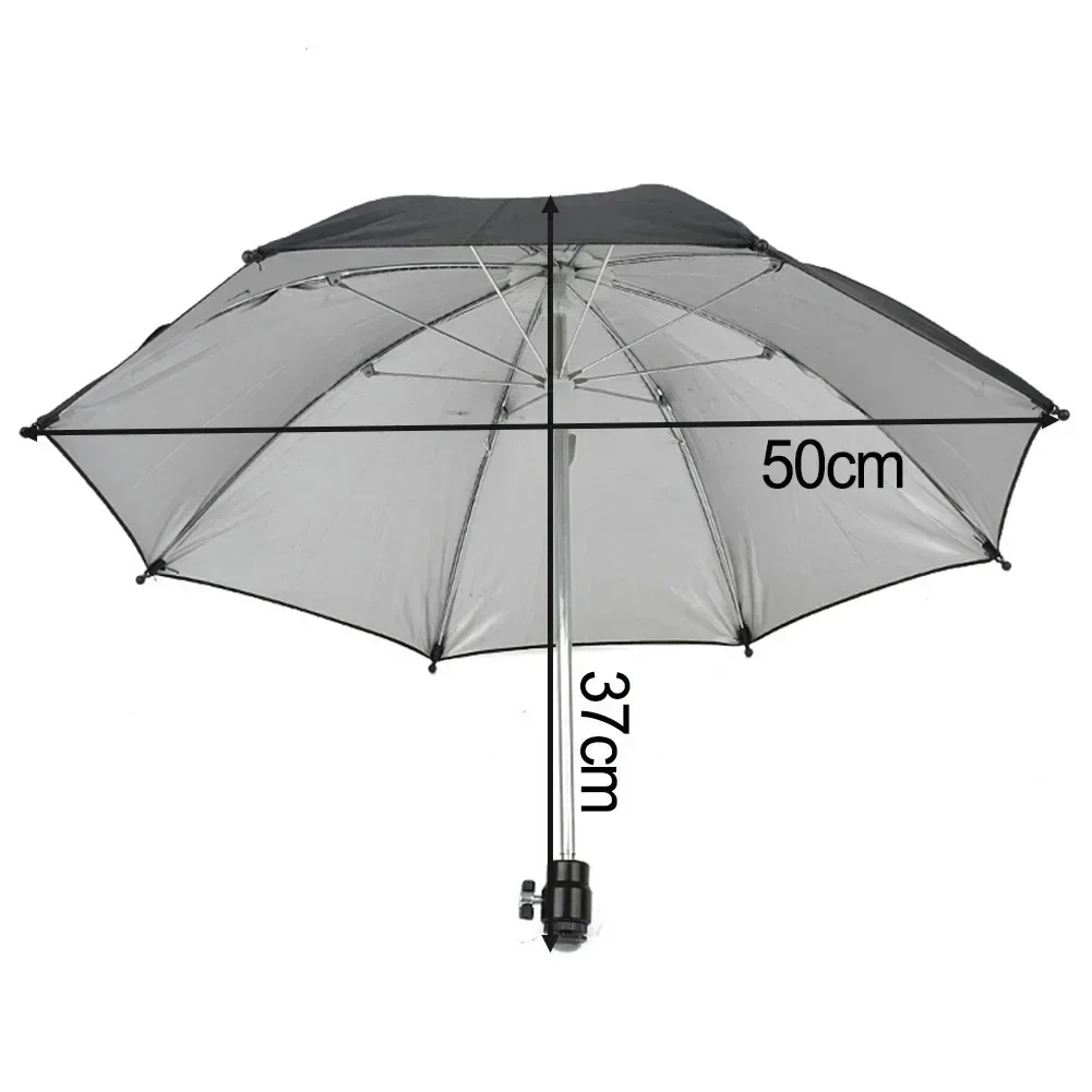 Durable Camera Umbrella Compatible With All Cameras Rain And Sun Protection Adjustable Angle Easy To Carry 19 7 Inches Wide