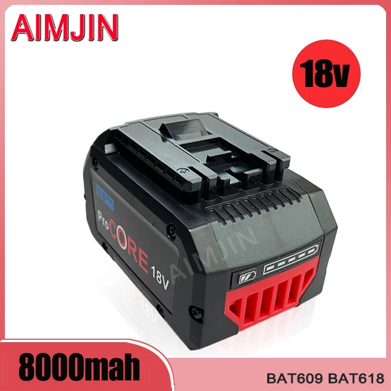 

21700 18V 8000mAh Replacement Li-ion Battery for Bosch Professional System Cordless Tools BAT609 BAT618