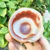 Natural red agate bowl jewelry box crystal stone healing home decor 4