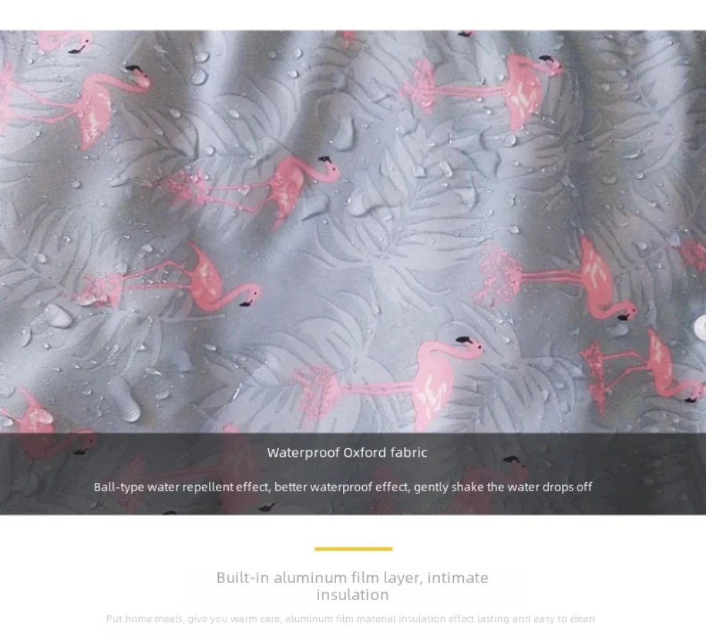 Waterproof Foldable Portable Lunch Bag – Insulated Lunch Box Tote Made of Oxford Cloth,... - SKU WFLB1909 - UGI Packaging