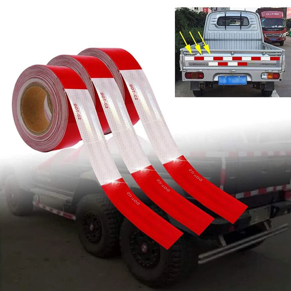Red White Reflective Tape Trailers Trailer Dot Reflective Tape