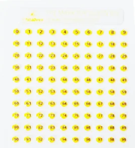 10pcs Beekeeping Bee breeding tool special queen mark number sticker 3