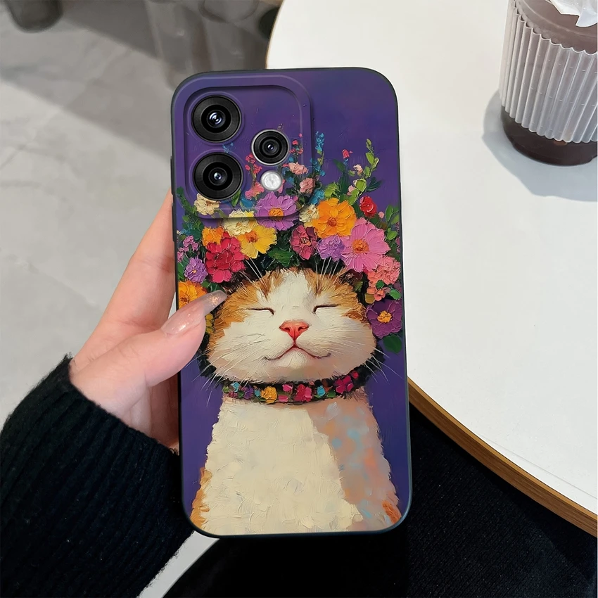 Elegant Floral Soft Silicone Lightweight Case