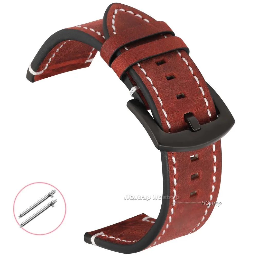 Vintage-Style Leather Quick Release Watch Strap | Premium Replacement Band