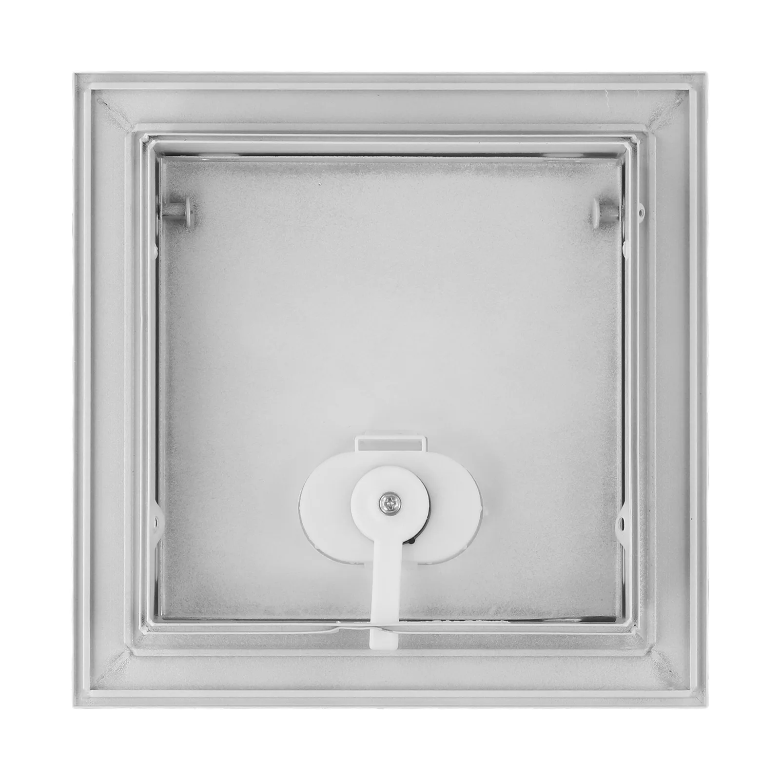 1pc Access Panel Inspection Port Galvanized Aluminum Alloy Access Doors Wall Ceiling White Hatch Cover With Rotary Switch access panel