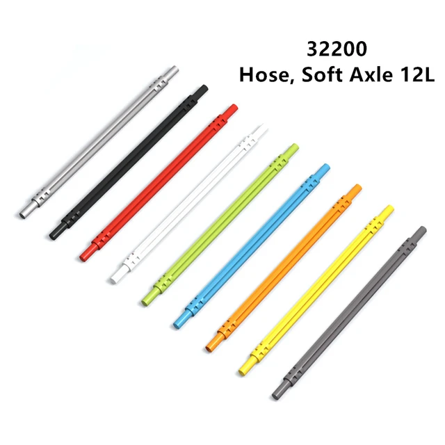 Rainbow Pig MOC Particles 32200 High-Tech 1 x 12 Hose Soft Axle 12L Building Blocks DIY Compatible Assembles High-Tech Toys 1