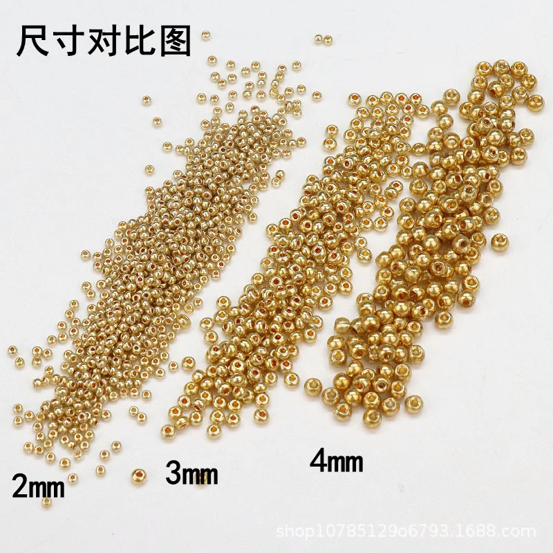 Superb Metallic Electroplated Glass Rice Beads in Gold, Silver, and Bronze
