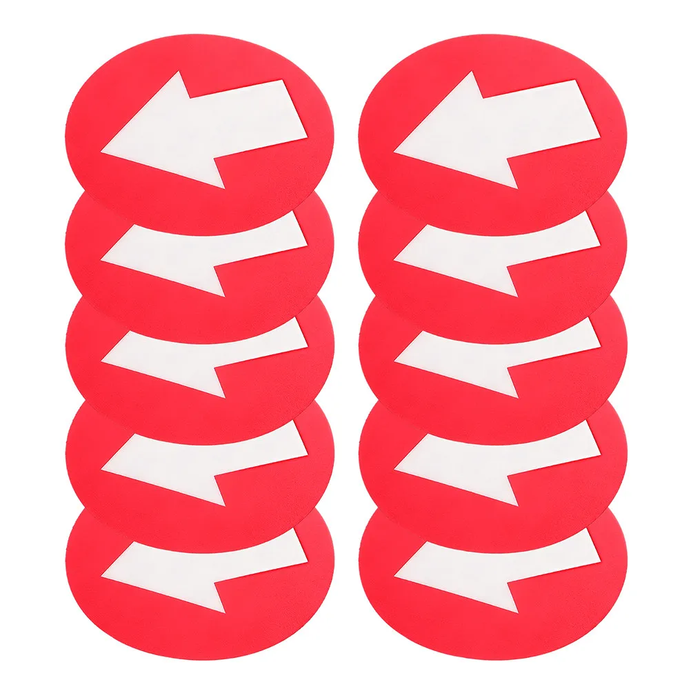 20Pcs 반사 PVC 화살표 방향 표지판 형광 대형 화살표 스티커 방수 야외 트레일 마커 계단 안전