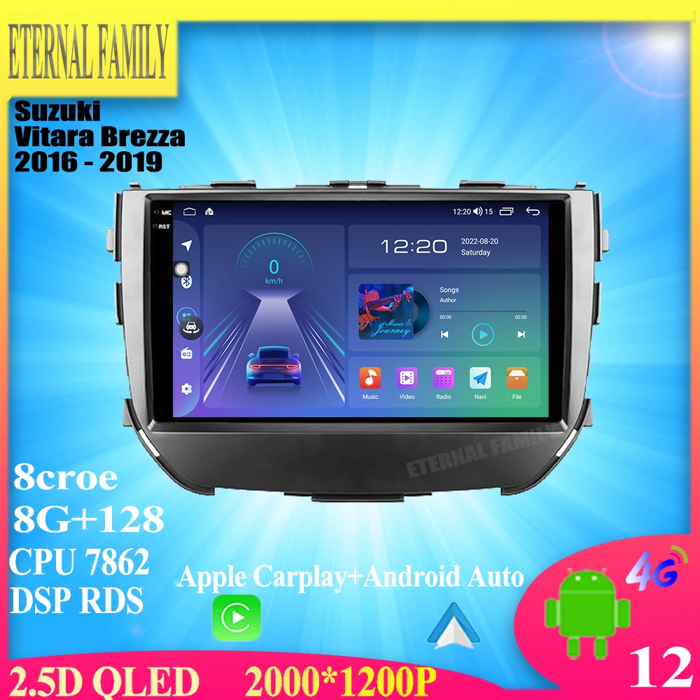 9icnhQLEDAndroid12CarRadioforSuzukiVitaraBrezza20162019